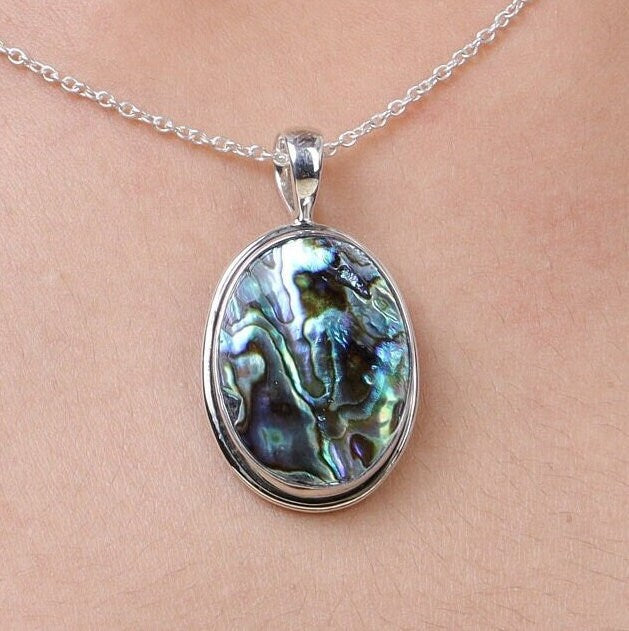 Abalone Shell Sterling Silver Pendant