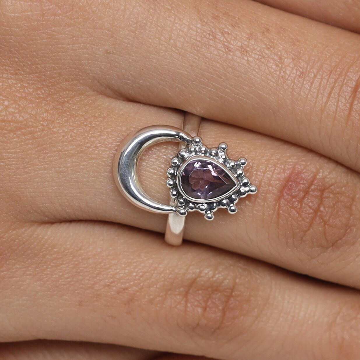 Amethyst Ring 925 Sterling Silver Ring