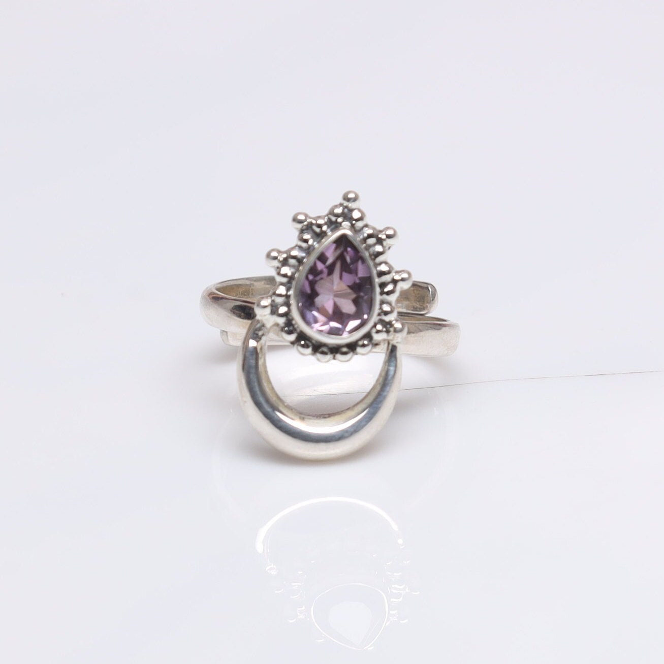 Amethyst Ring 925 Sterling Silver Ring