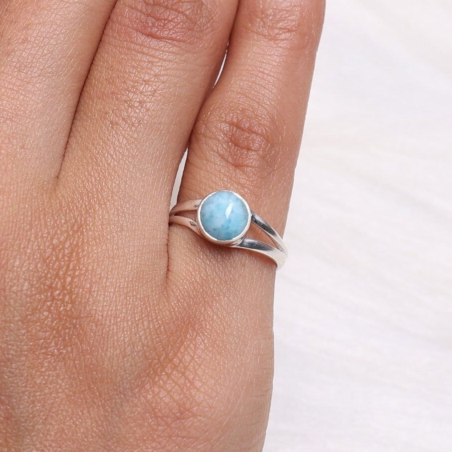 Dominican Larimar Sterling Silver Ring