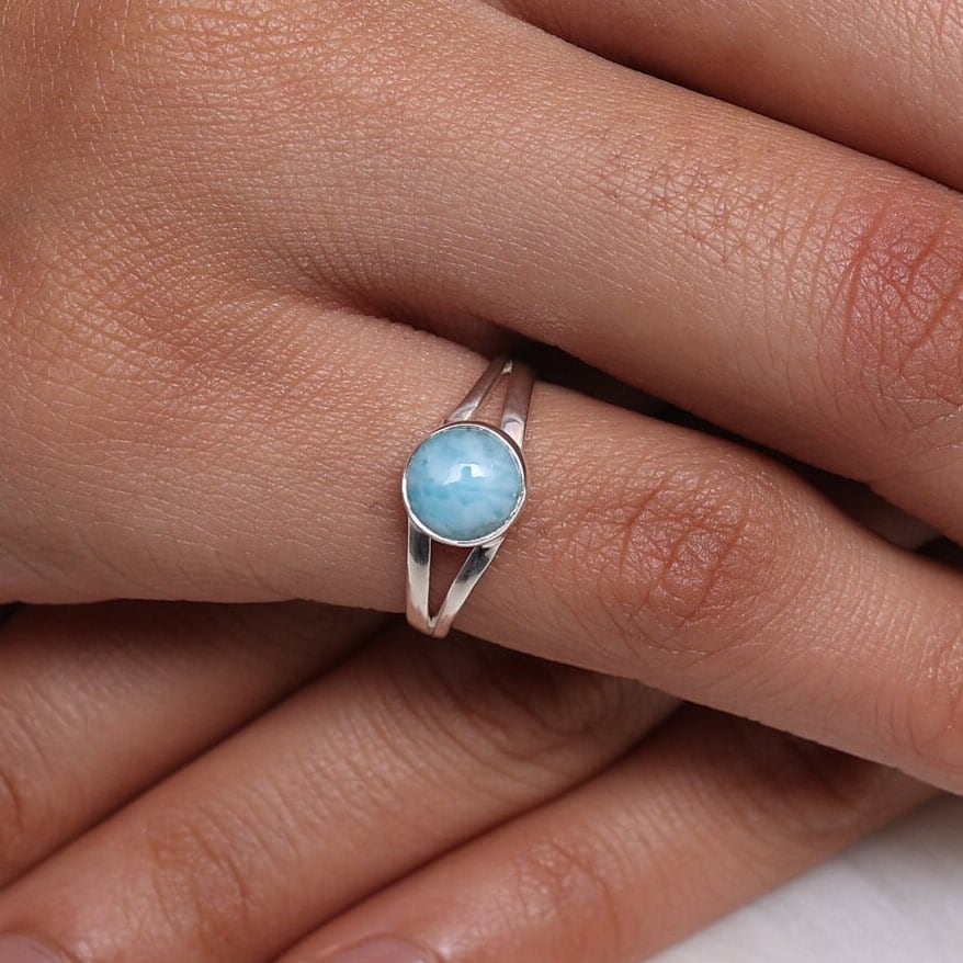 Dominican Larimar Sterling Silver Ring