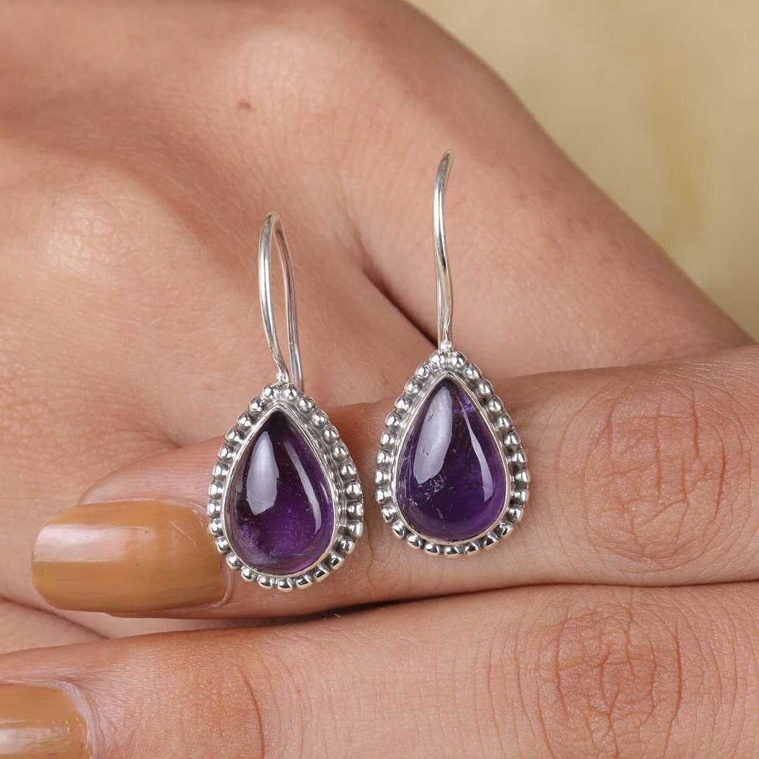 Amethyst Sterling Silver Earrings