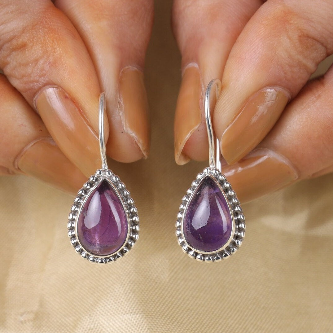 Amethyst Sterling Silver Earrings