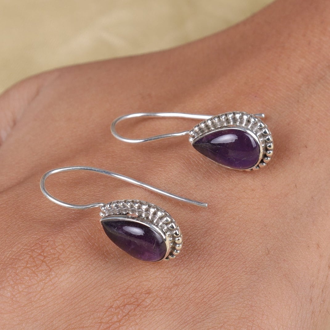 Amethyst Sterling Silver Earrings