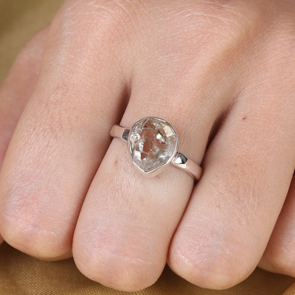 Herkimer Diamond Sterling Silver Ring