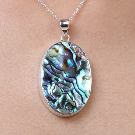 Abalone Shell Sterling Silver Pendant