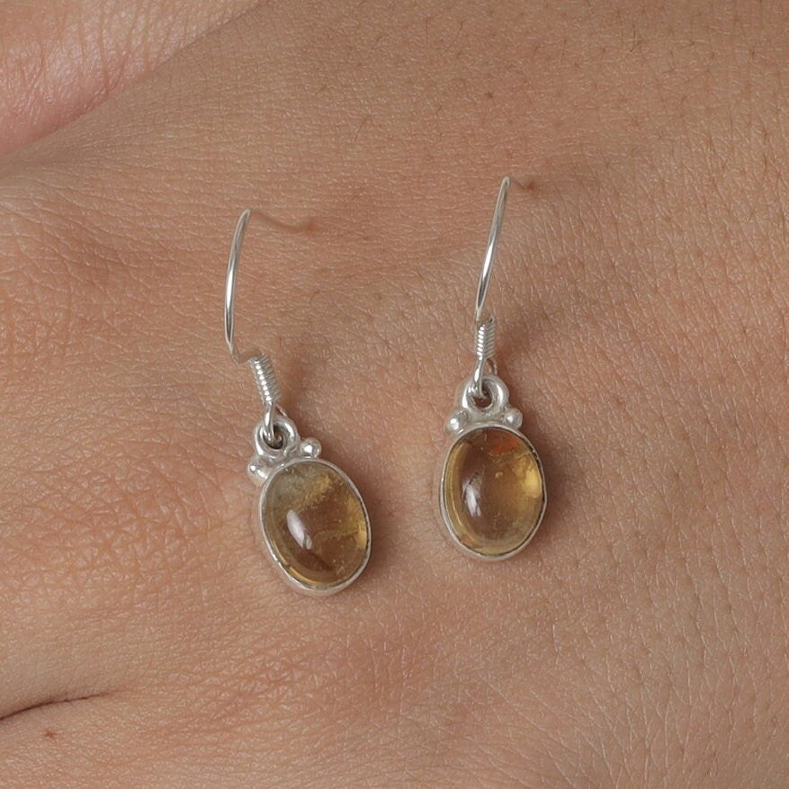 Citrine Sterling Silver Earrings