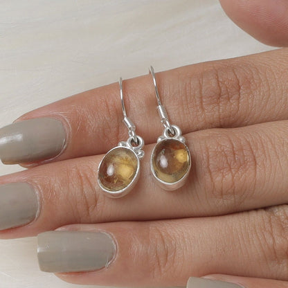 Citrine Sterling Silver Earrings