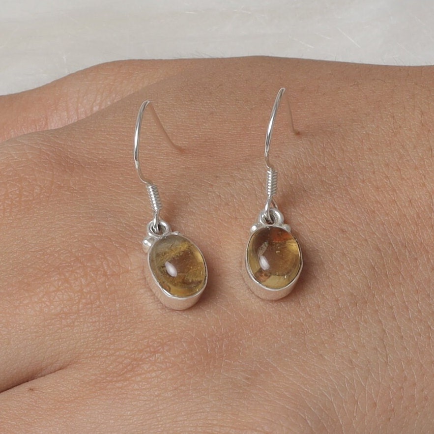 Citrine Sterling Silver Earrings