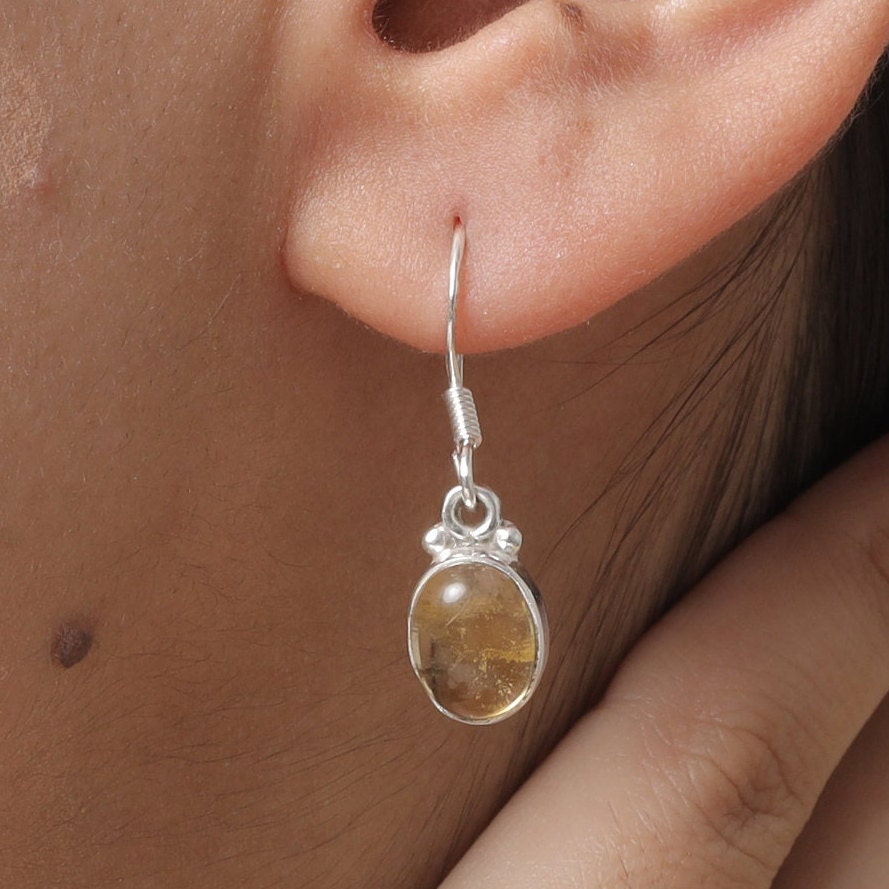 Citrine Sterling Silver Earrings