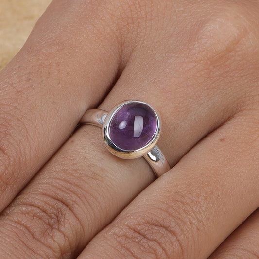 Amethyst 925 Sterling Silver Ring