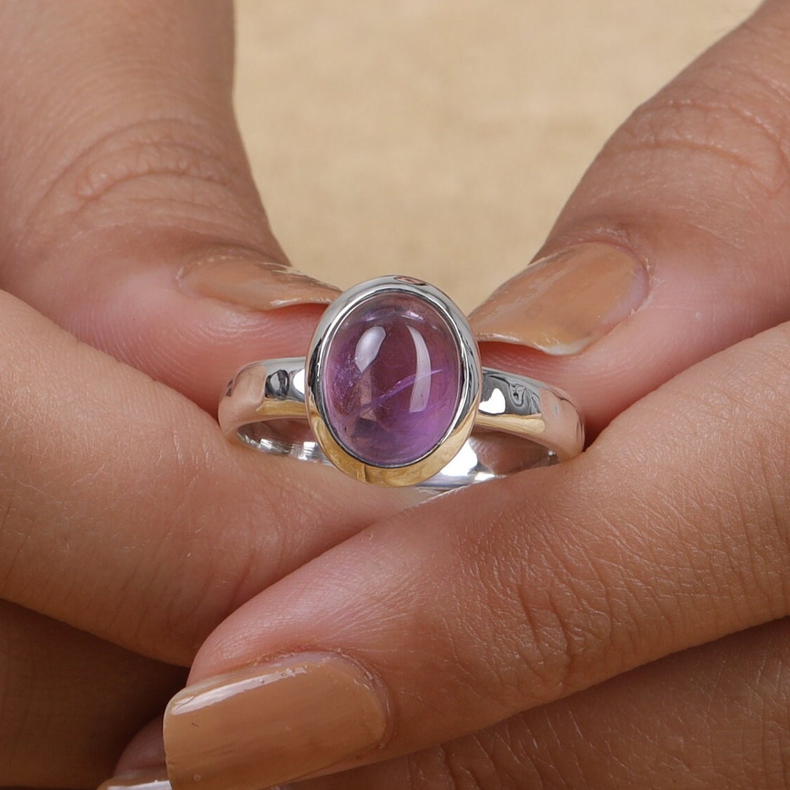 Amethyst 925 Sterling Silver Ring