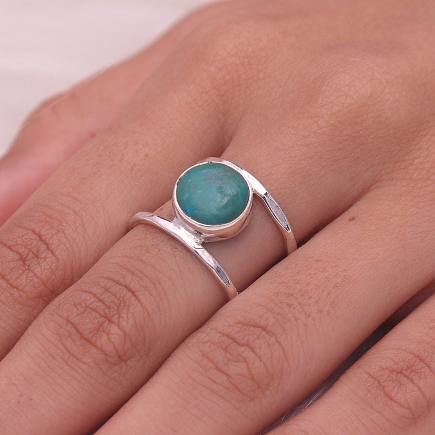 Chrysocolla 925 Sterling Silver Ring