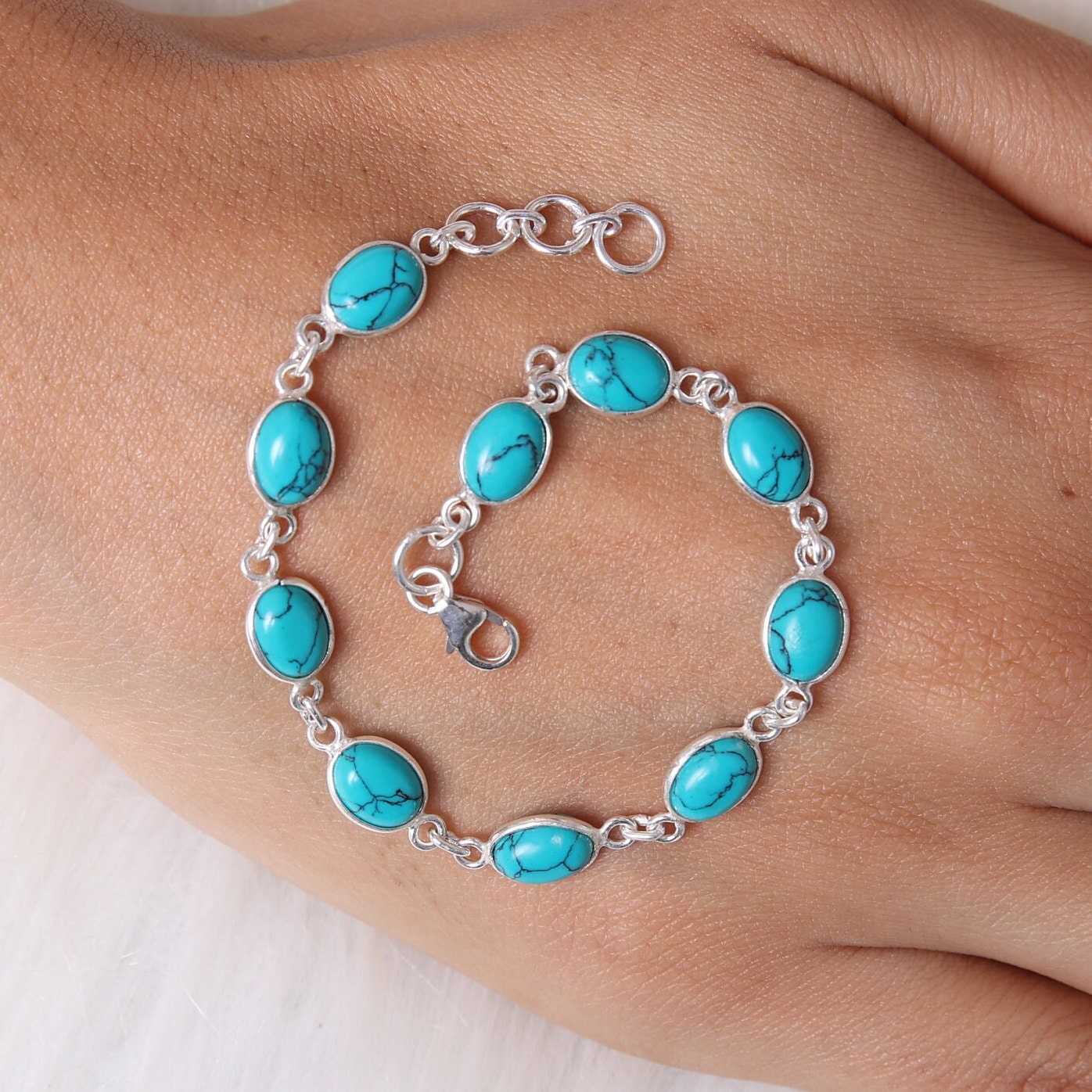 Turquoise Sterling Silver Bracelet