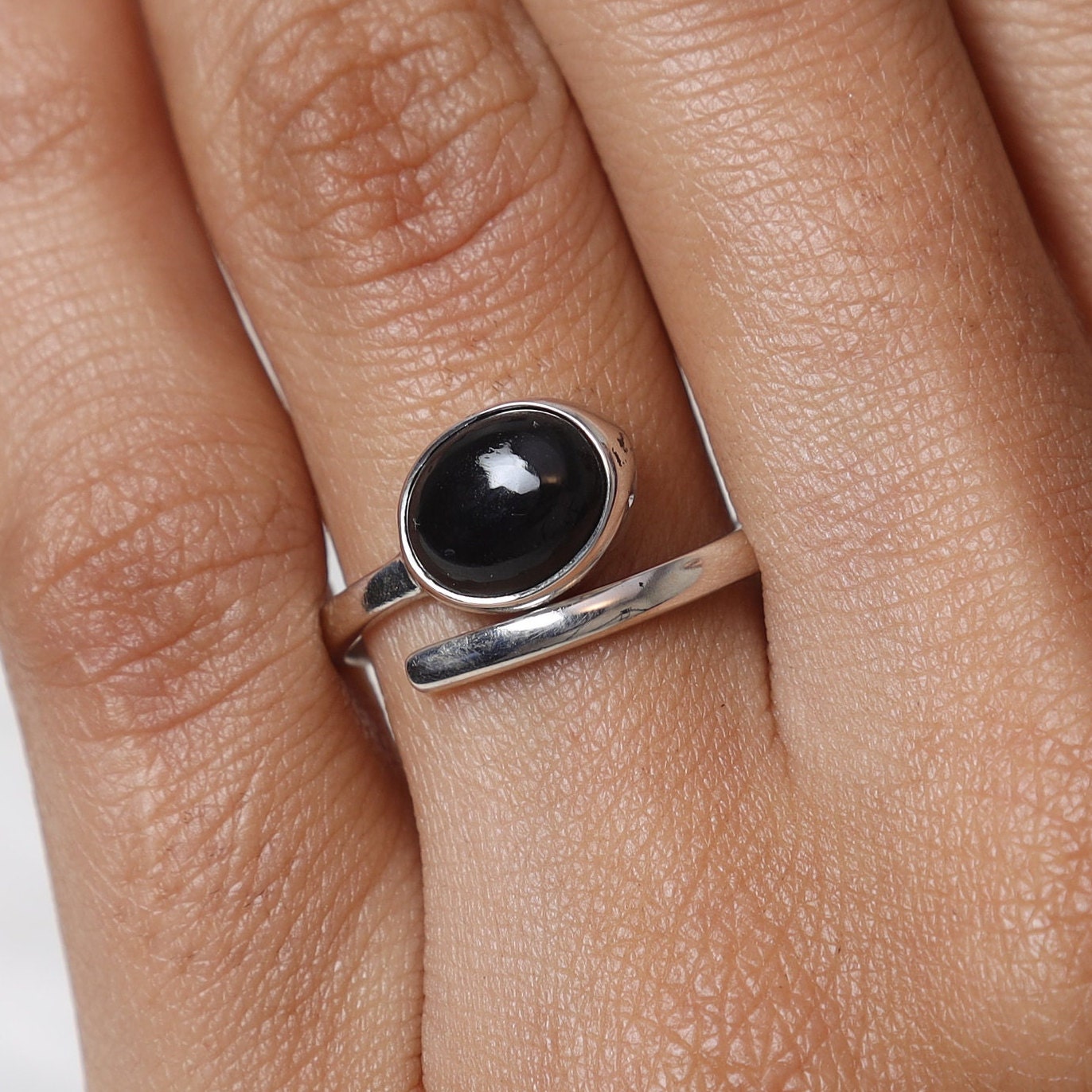 Black Onyx Sterling Silver Ring