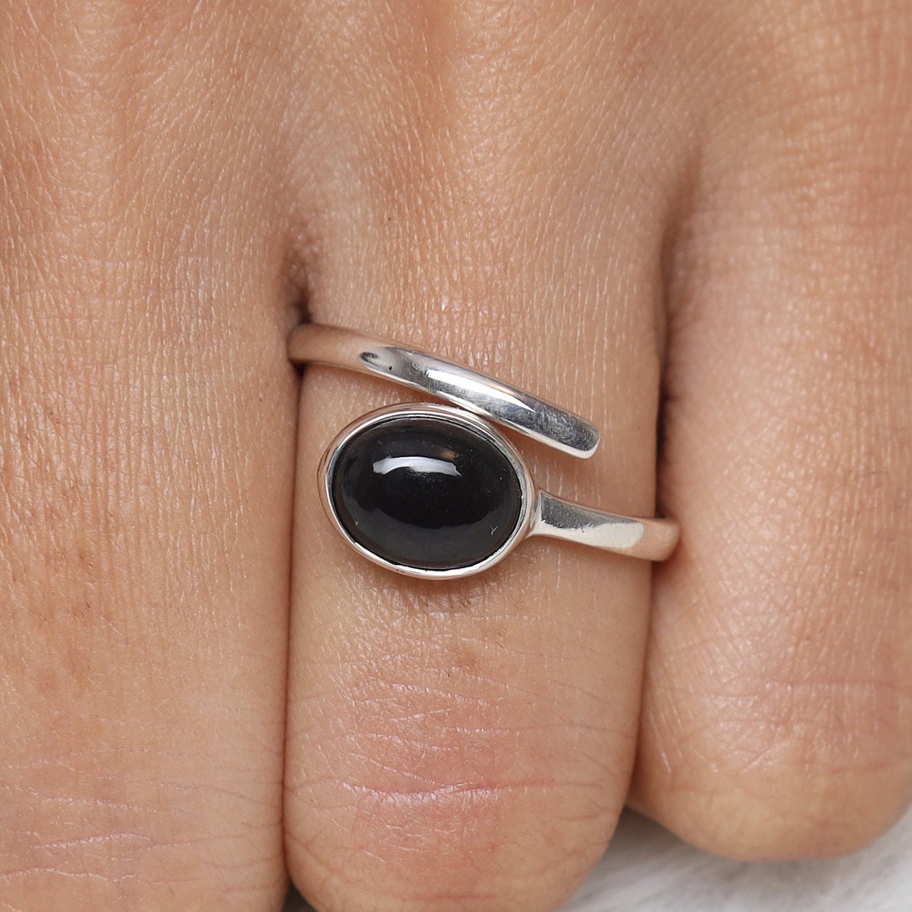 Black Onyx Sterling Silver Ring