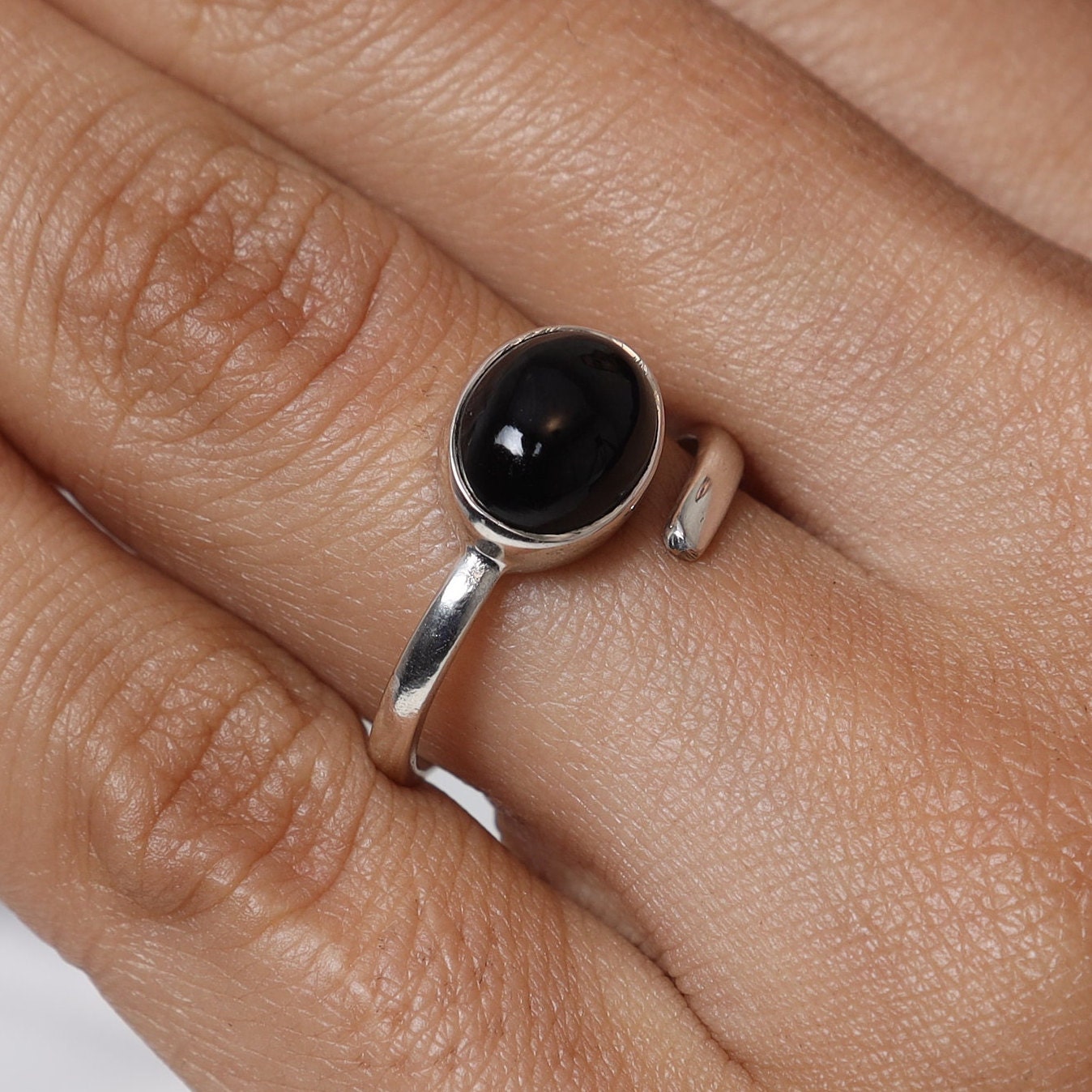 Black Onyx Sterling Silver Ring