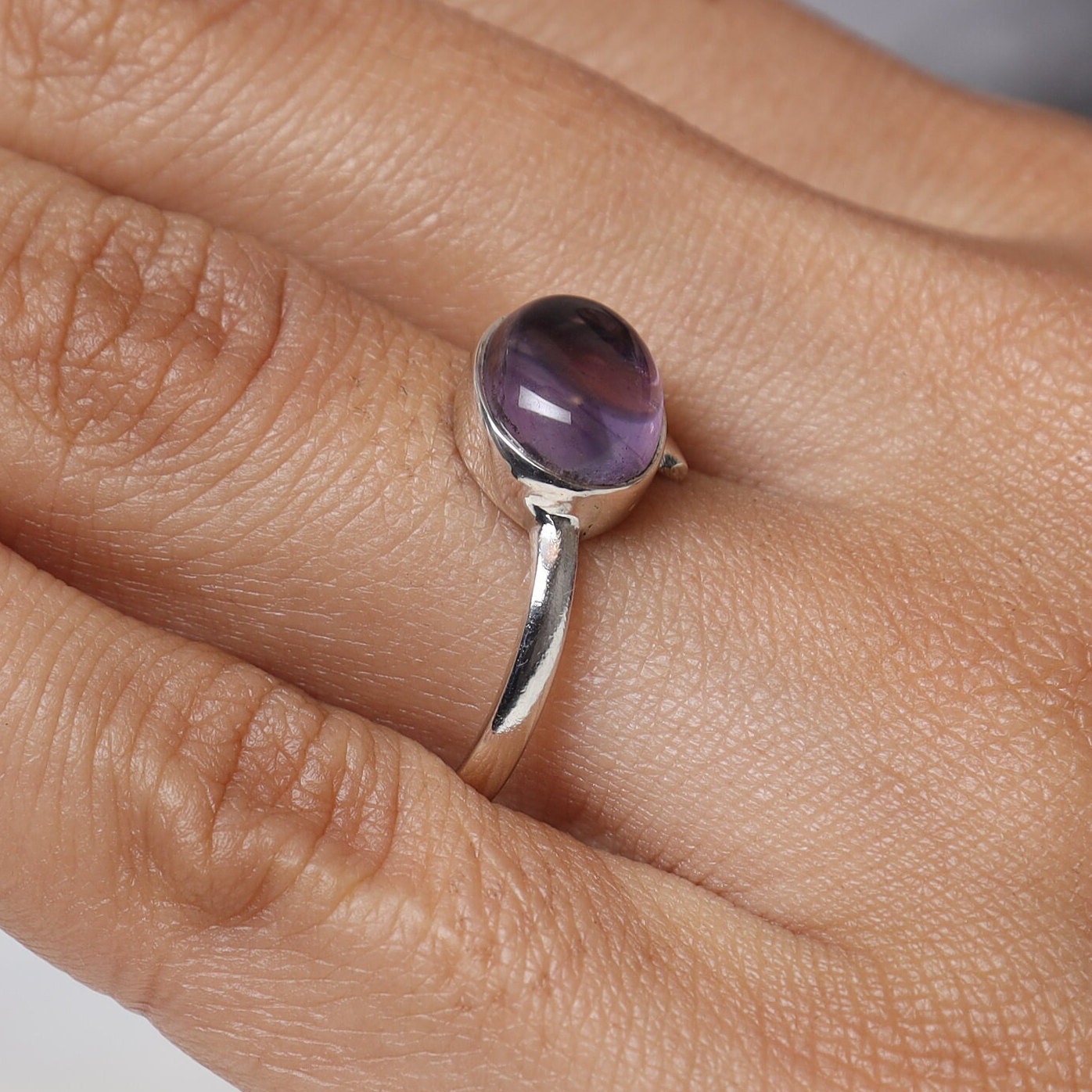 Amethyst Sterling Silver Ring