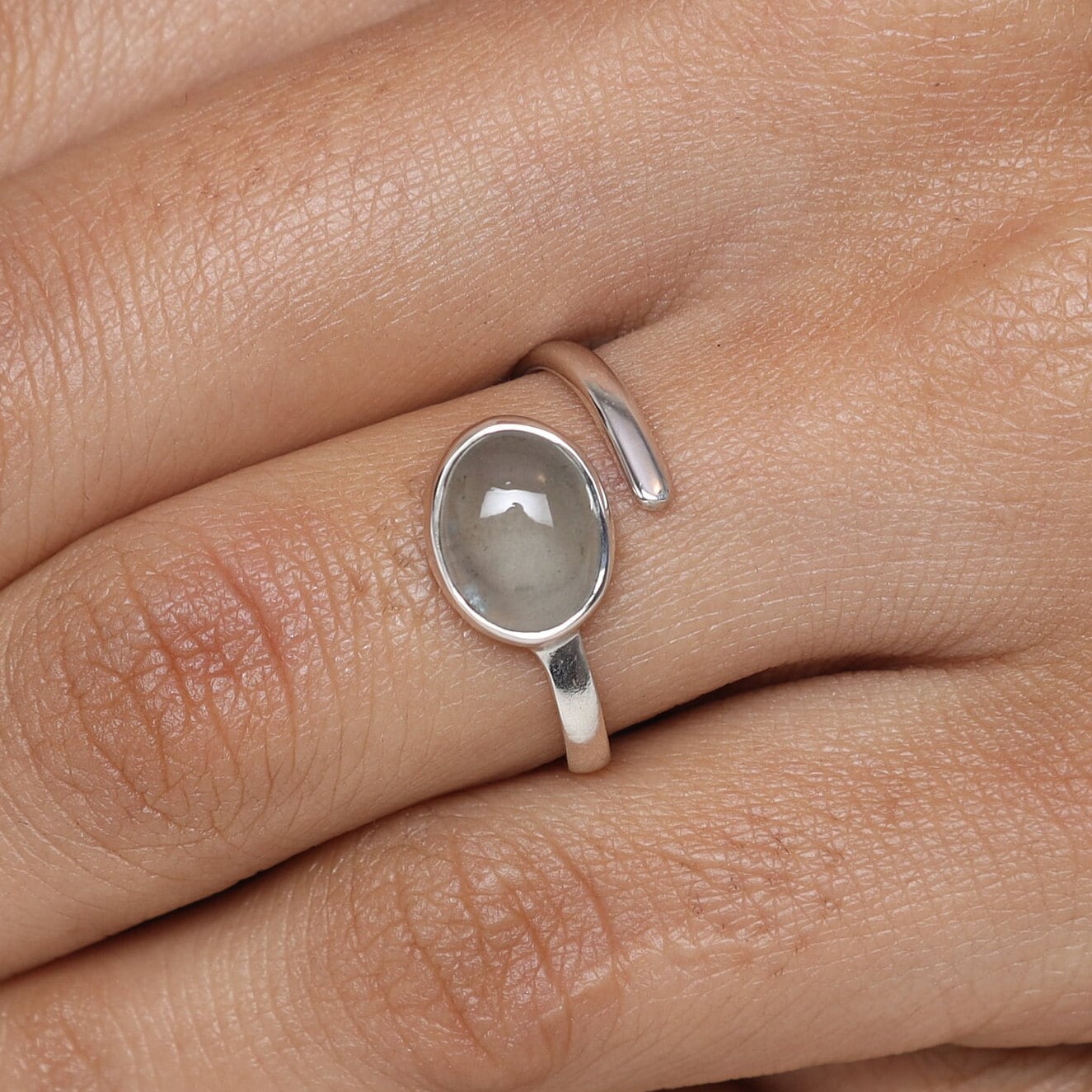 Aquamarine 925 Sterling Silver Ring