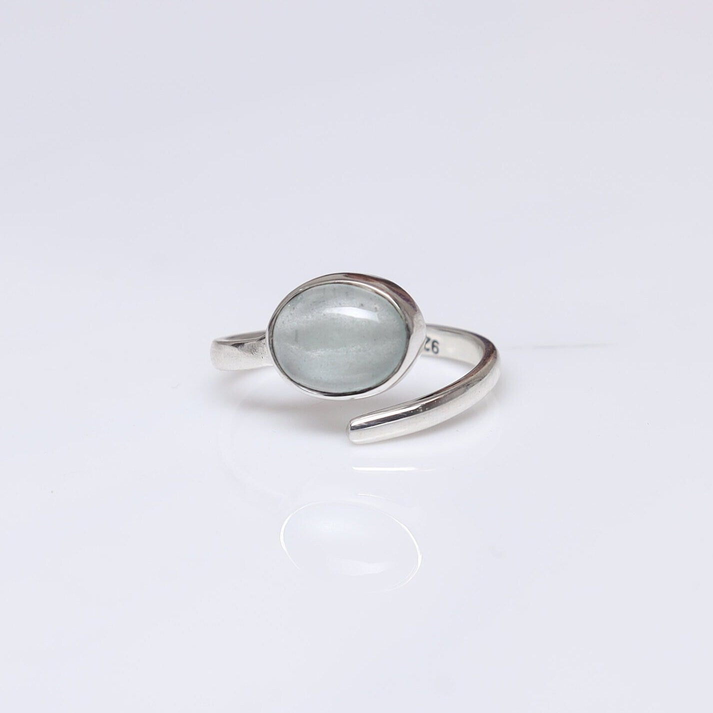 Aquamarine 925 Sterling Silver Ring