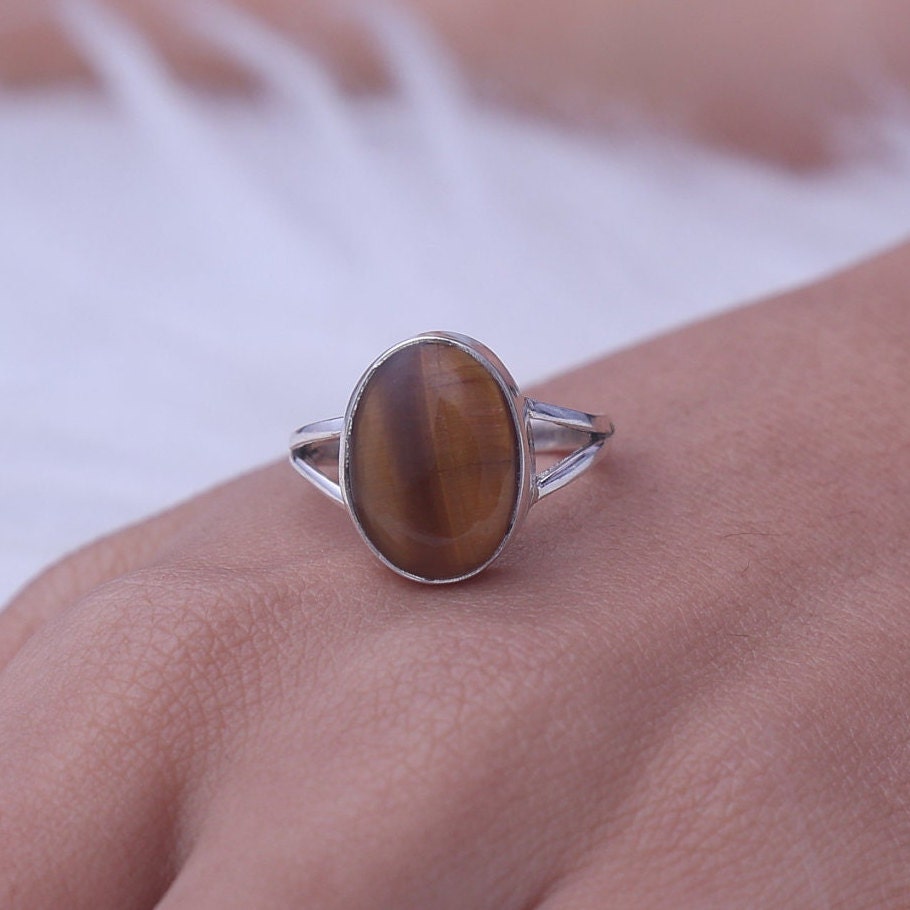 Tiger Eye Sterling Silver Ring