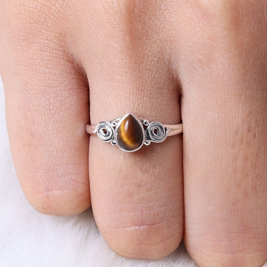 Tiger Eye Sterling Silver Ring