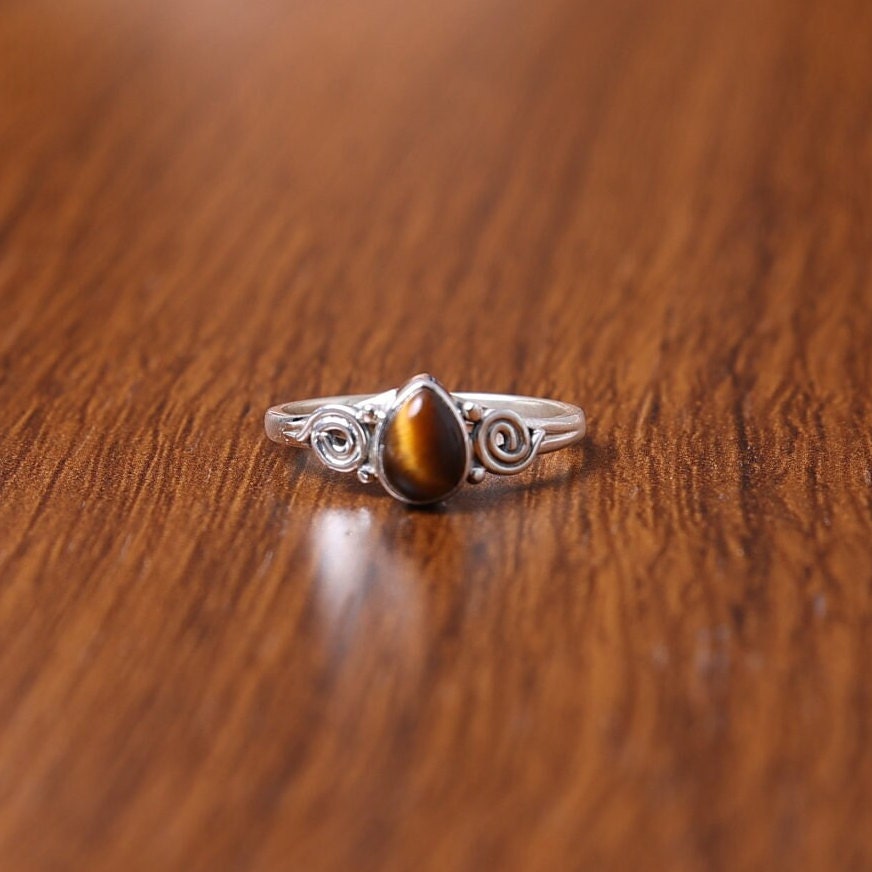 Tiger Eye Sterling Silver Ring