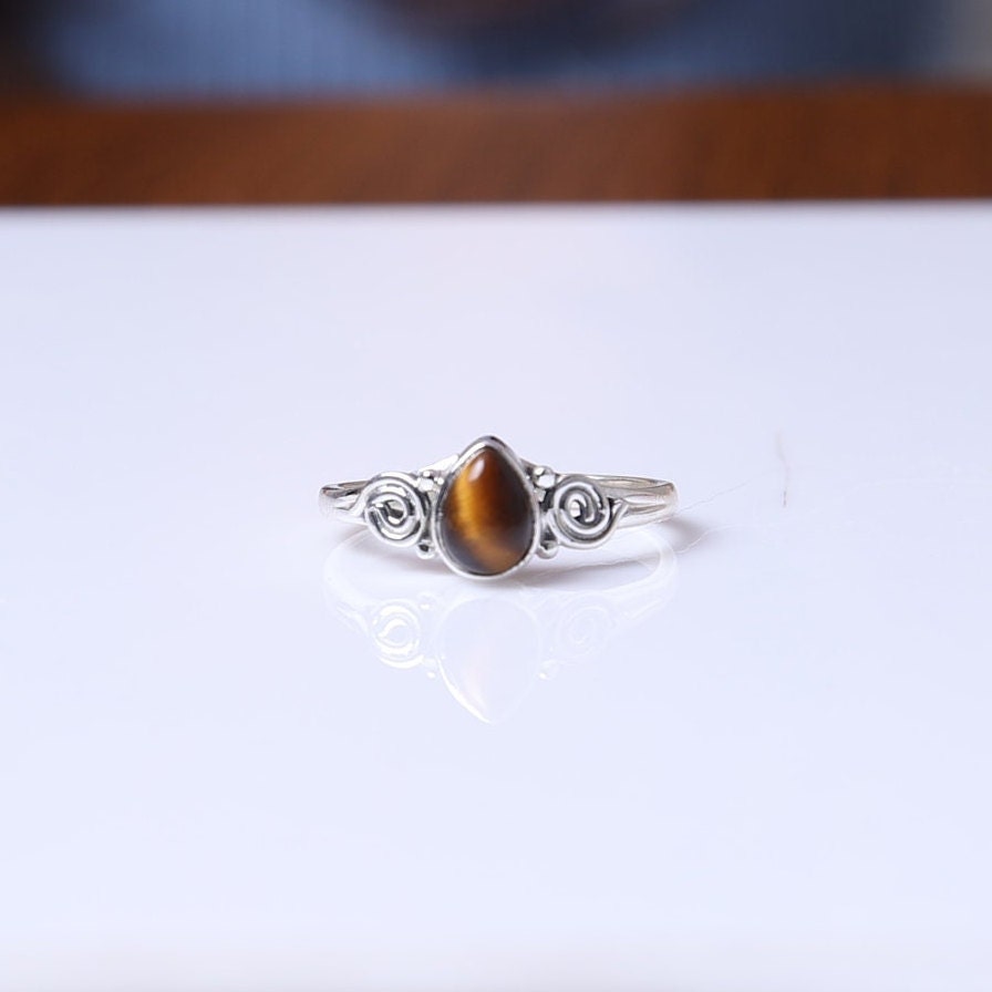 Tiger Eye Sterling Silver Ring