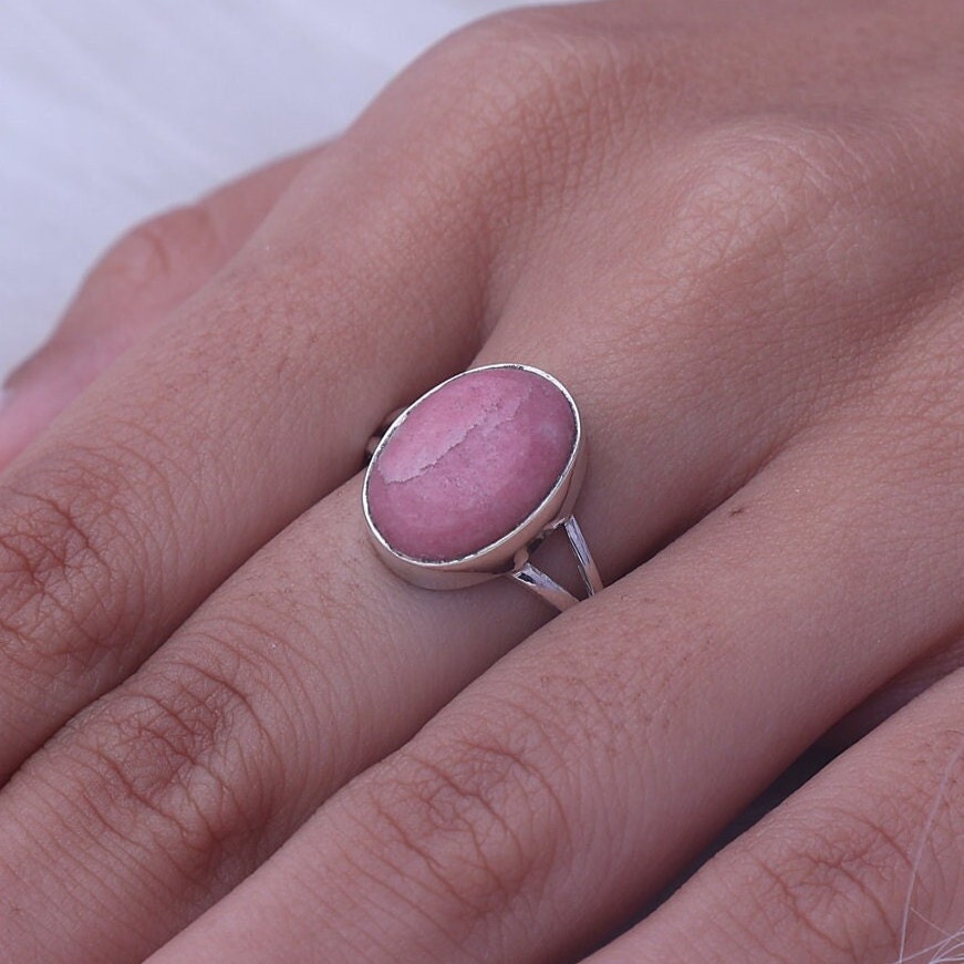 Thulite Sterling Silver Ring